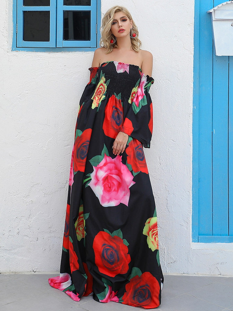 SHEIN Off the Shoulder Maxi Dresses for Women