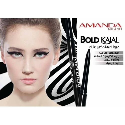 Amanda Milano Bold Kajal + sharpener - Black
