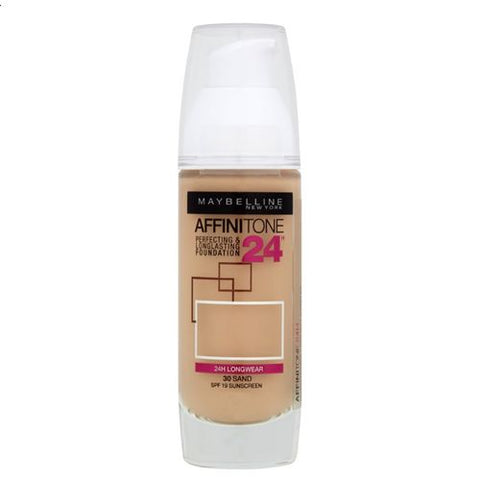 Maybelline New York Affinitone 24H Perfecting and Long lasting Foundation - 30 Sand