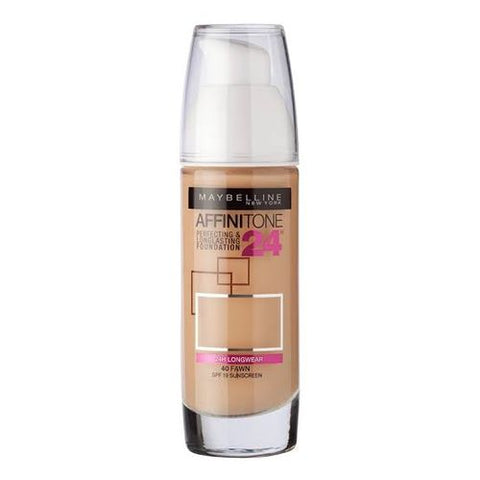 Maybelline New York Affinitone 24H Perfecting and Long lasting Foundation - 40 Fawn