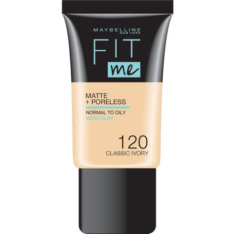 Maybelline New York Fit Me Matte & Poreless Mini Face Foundation - 120 Classic Ivory