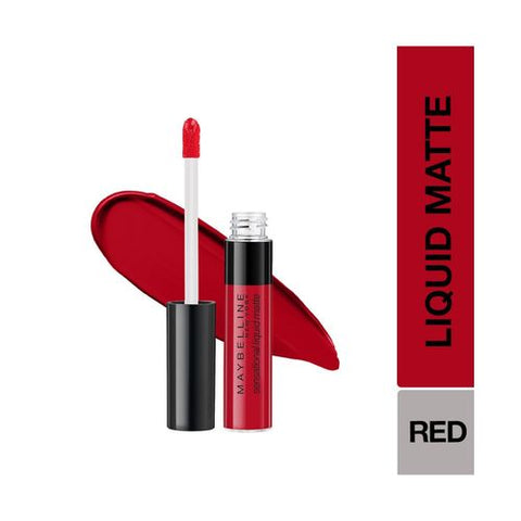 Maybelline Sensational Liquid Matte Lipstick - 03 Flush It Red - 7G