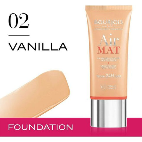Bourjois Air Mat Undetectable Matte Finish Foundation - 02 Vanilla