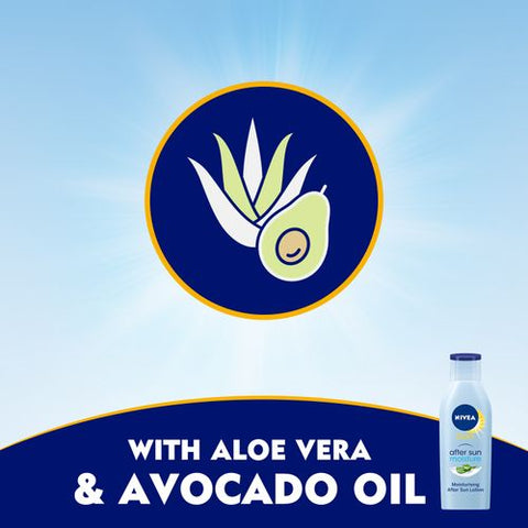 Nivea SUN After Sun Moisturizing Lotion - Aloe Vera & Avocado Oil - 200ml