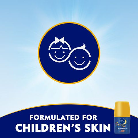 Nivea SUN Kids Protect & Care Water Resistant Sun Caring Roll-On - SPF 50+ - 50ml