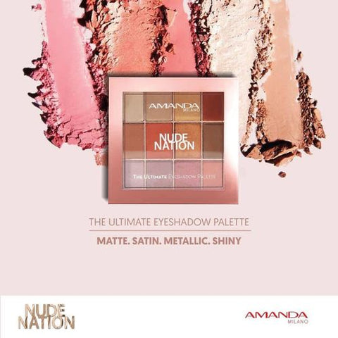 Amanda Nude nation The Ultimate Eyeshadow Palette - 12 Shades