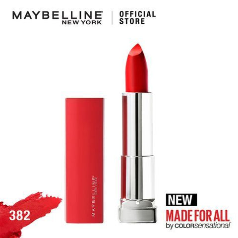 Maybelline New York أحمر شفاه كولور سينسيشنال ميد فور أول مط غير لامع - 382 ريد فور مي