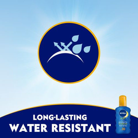Nivea SUN Protect & Moisture Water Resistant Sun Spray - SPF 30+ - 200ml