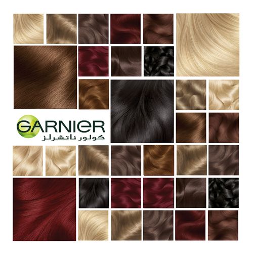 Garnier صبغة شعر كولور ناتشرالز كريم الدائمة - 4.1 بني رمادي عميق
