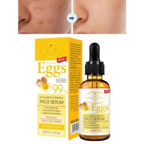 Aichun Beauty Face Serum Eggs - 99% Collagen + Vitamin E - 30ml - 2 Pcs