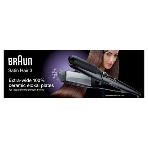 Braun ST310 أداة التمليس Satin Hair 3 ذات الألواح العريضة
