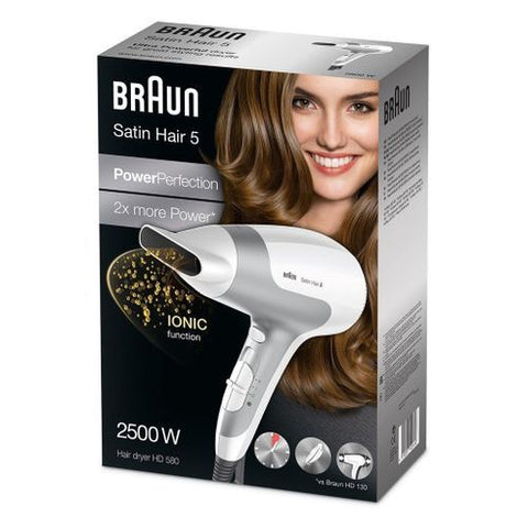 Braun HD580 Satin Hair 5 Power Perfection Dryer - 2500 Watt